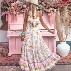 Spell Wild Bloom maxi skirt medium